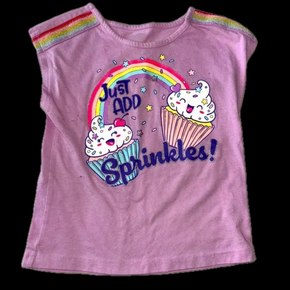 EUC RARE Girls pink tee like new